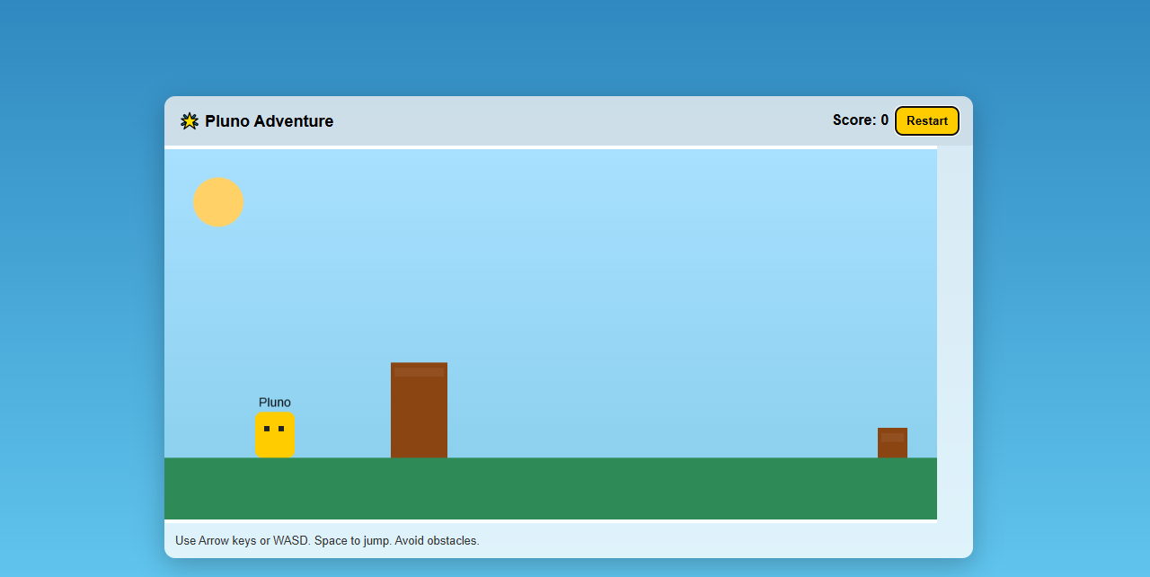 Pluno Adventure – Fun HTML5 Platform Game You Can Play Online
